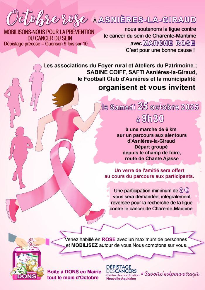 Affiche octobre rose2025